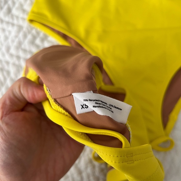 NWT Nu Swim Yellow Bikini Set - Picture 2 of 4